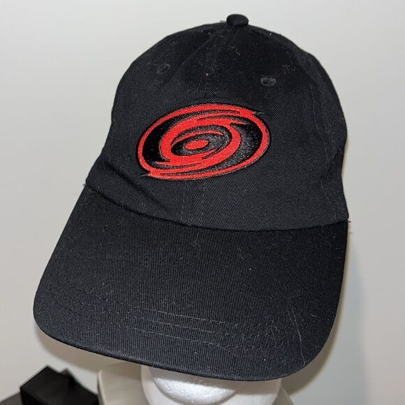 2024 Opening Night Carolina Hurricanes Black Eye Storm Hockey Baseball Cap Hat - Picture 1 of 6